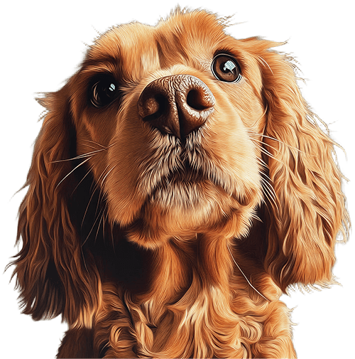 Spaniel enjoying daily enrichment play at Heal Your Paws
